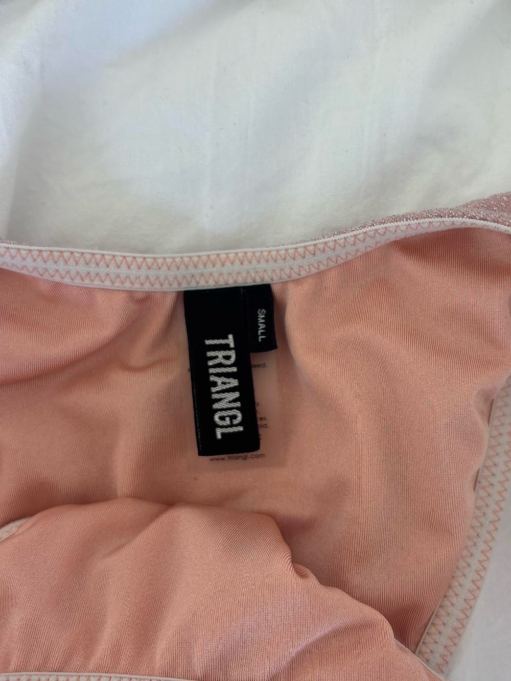 triangl swimwear Peach Shimmery Bikini Set - Picture 4 of 4